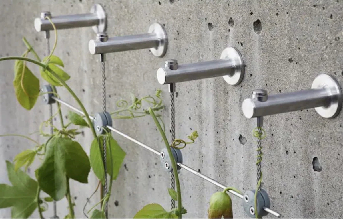 Jakob Rope System GreenKit-4 80 in. x 38 in. Stainless Steel Wall Mount Trellis