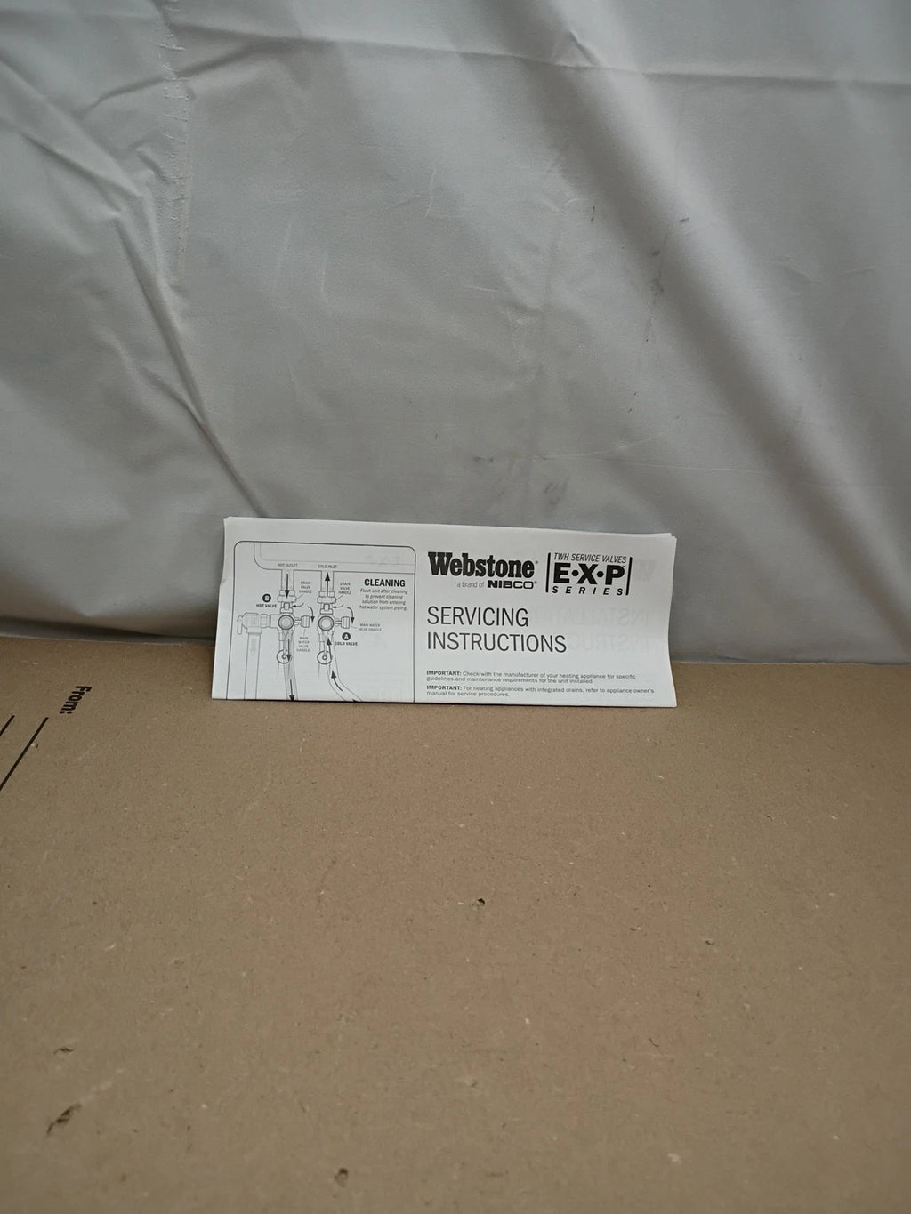 Webstone 42443 3/4 in. EXP Ultra-Compact Tankless Water Heater Service Valve OB