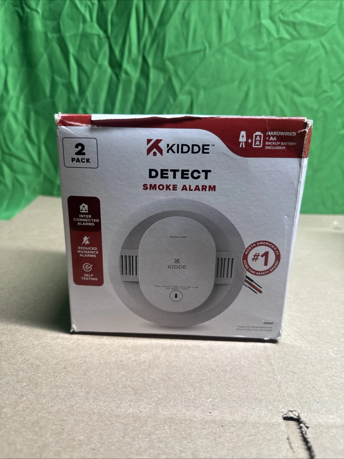 Kidde Hardwired Smoke Detector with Battery Backup & LED, 2-Pack (20SAR)