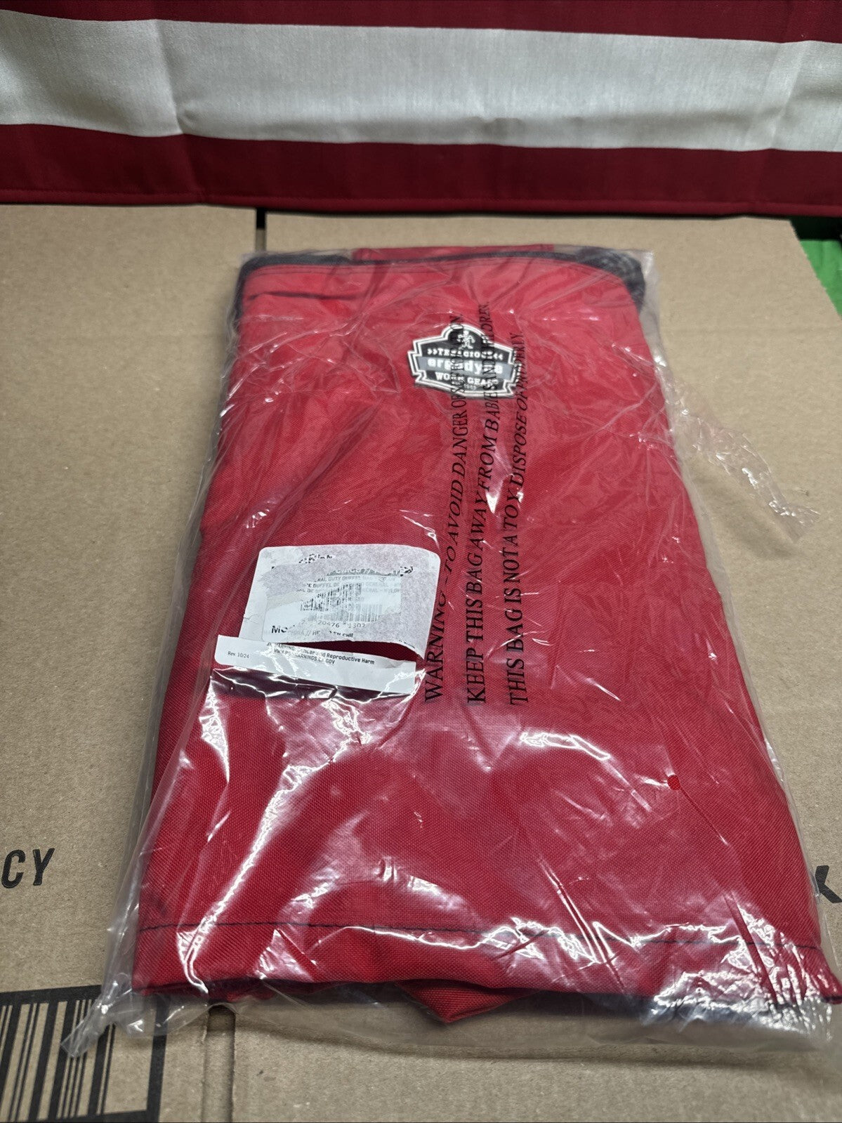 ERGODYNE GB5020S Duffel Bag,Red,23" L 2MWL9
