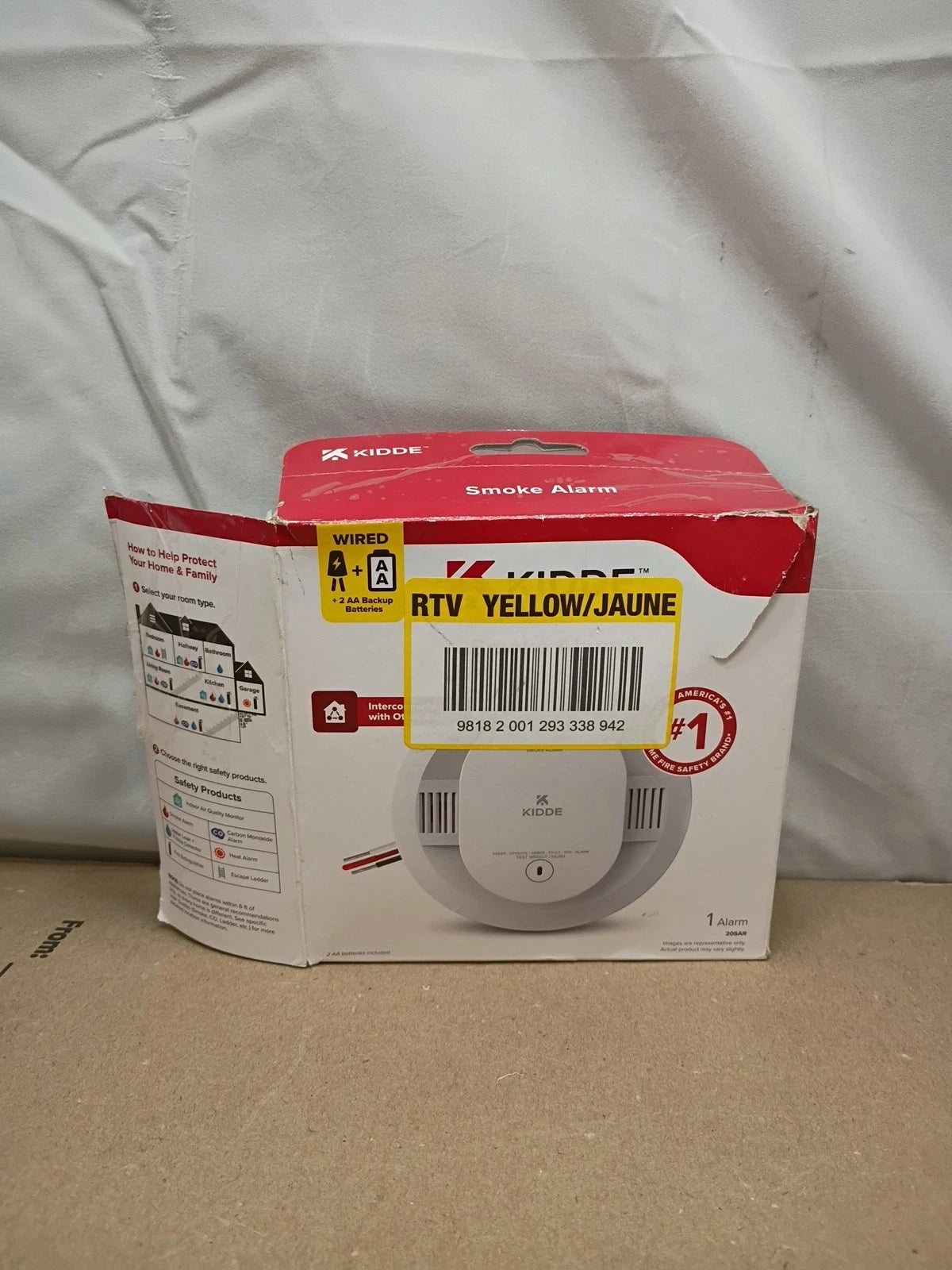 Kidde 20SAR Detect Inter Connected Hardwired w/Battery Back-up Smoke Alarm