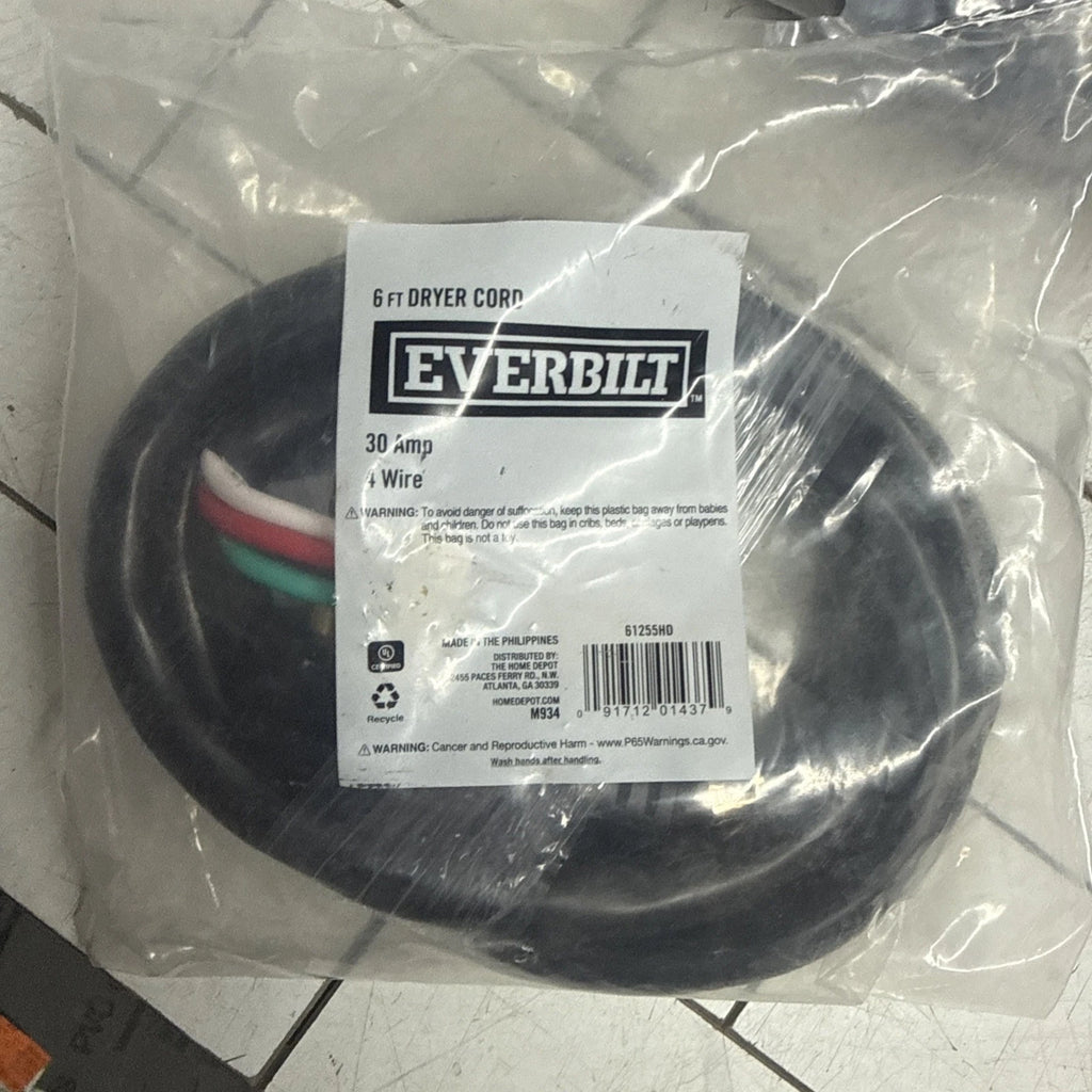 7-PACK Everbilt 61255HD Dryer Plug 4 Wire Electric 30 Amp Genuine OEM