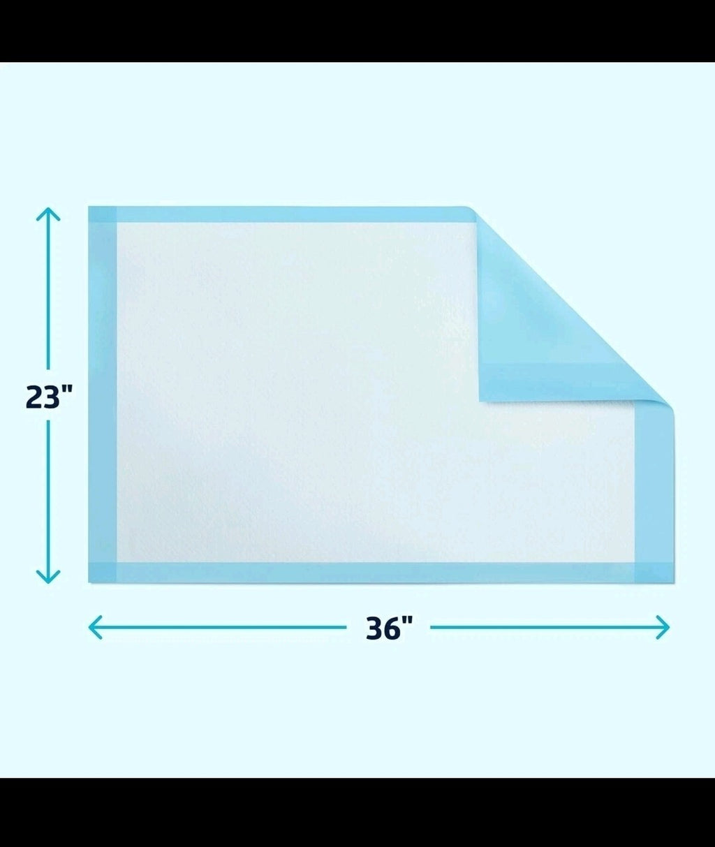 NEW Medline Light Absorbency Underpad, 23" x 36", 50 Count, Disposable Bed