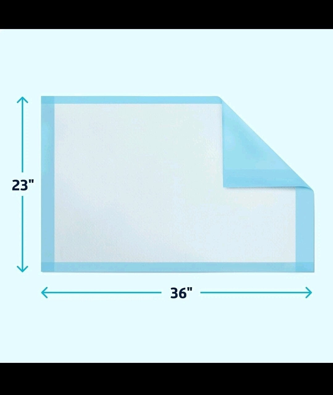 NEW Medline Light Absorbency Underpad, 23" x 36", 50 Count, Disposable Bed