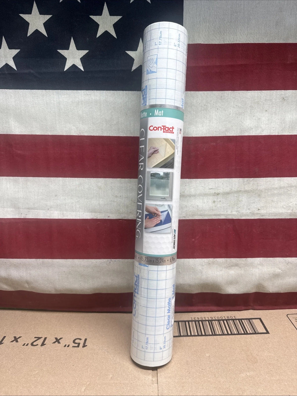 Con-Tact Brand 50F-C9AC16-01 Clear Cover Adhesive Covering Clear 18"x50ft Matte