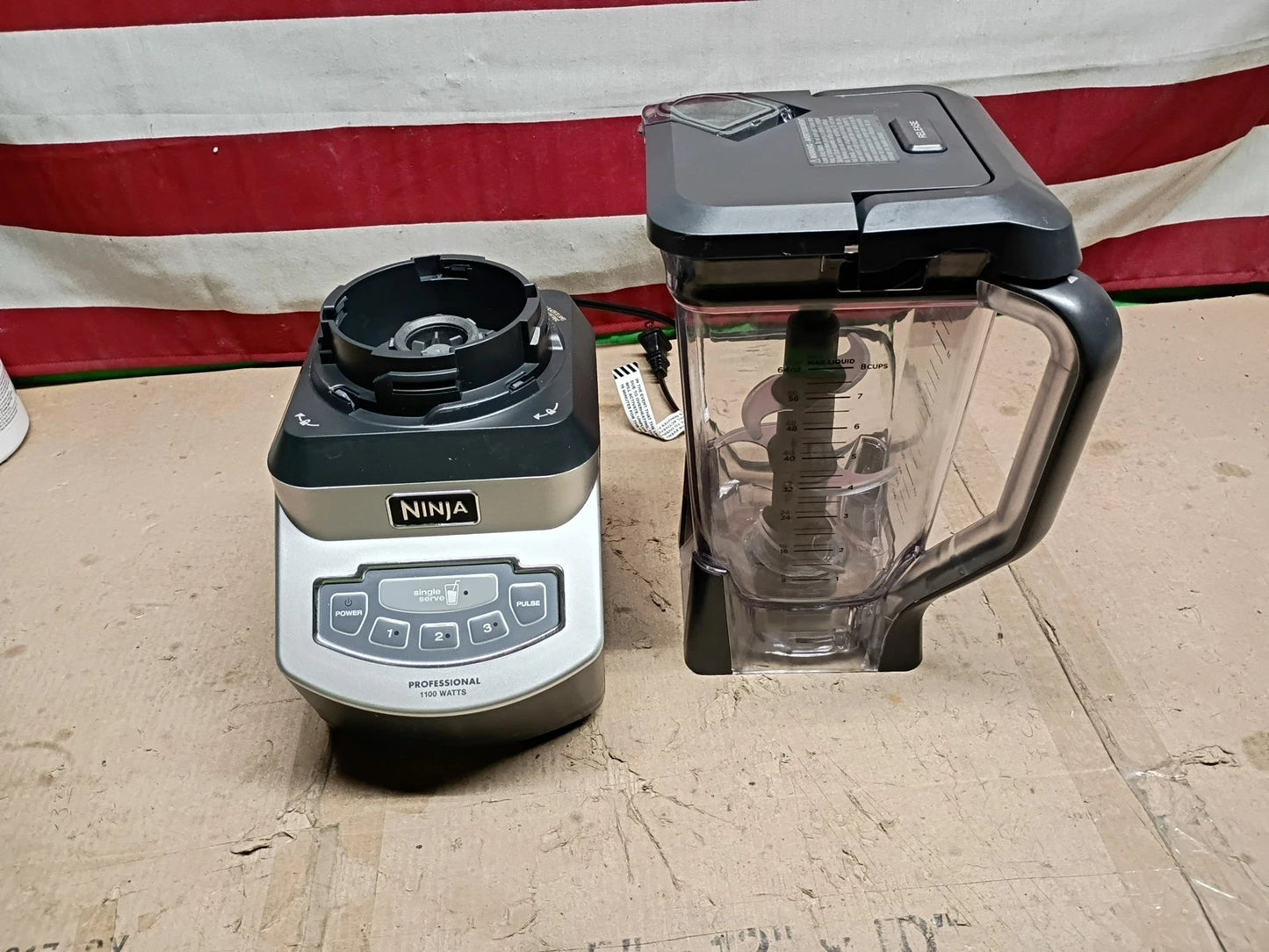 Ninja BL660 3 Speed Blender - Gray, Used Tested