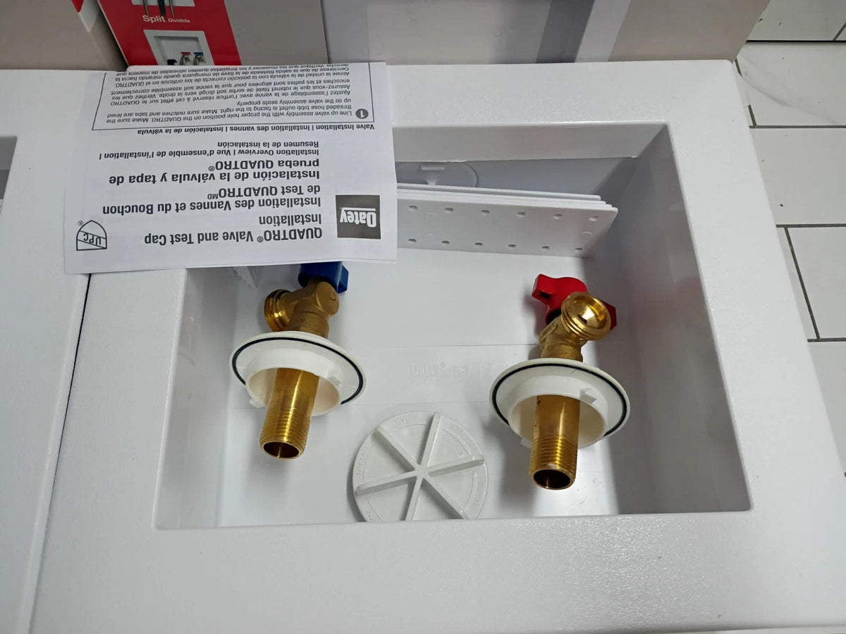 (2 Pack) Oatey 38529 Washing Machine Center Drain Outlet Box With Swt Valves OB