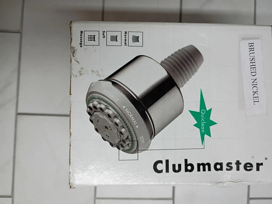 Compatible Clubmaster 4inch Easy Clean Easy Install Showerhead Brushed Nickel OB