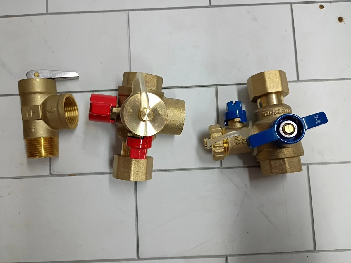 Rheem RTG20326 3/4" Brass Service Valves For Tankless Water Heaters New Open Box