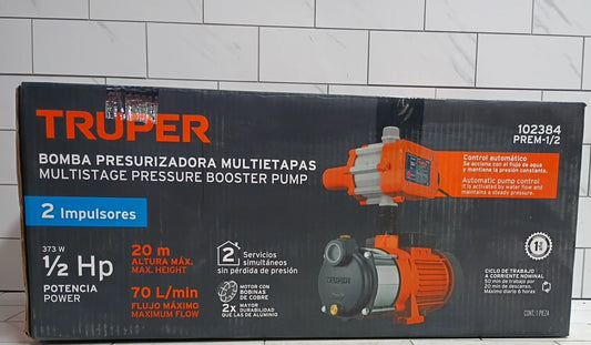 TRUPER PREM-1/2 373W 1/2 HP Pressure Pump Parts Only Read Description