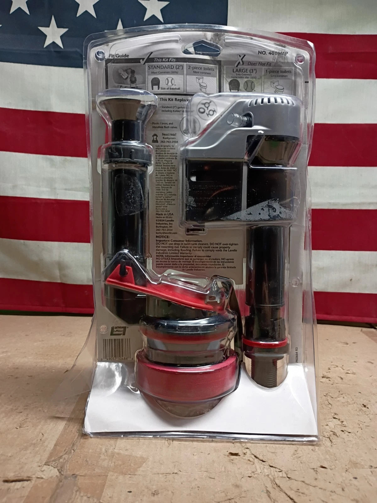 3PK Korky 4010MP QuietFILL Platinum Universal Complete Toilet Repair Kit 2" OB