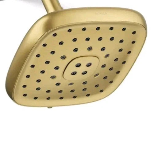 KOHLER Fordra Wall Mount Shower Head -Vibrant Brushed Brass, NOB no arm