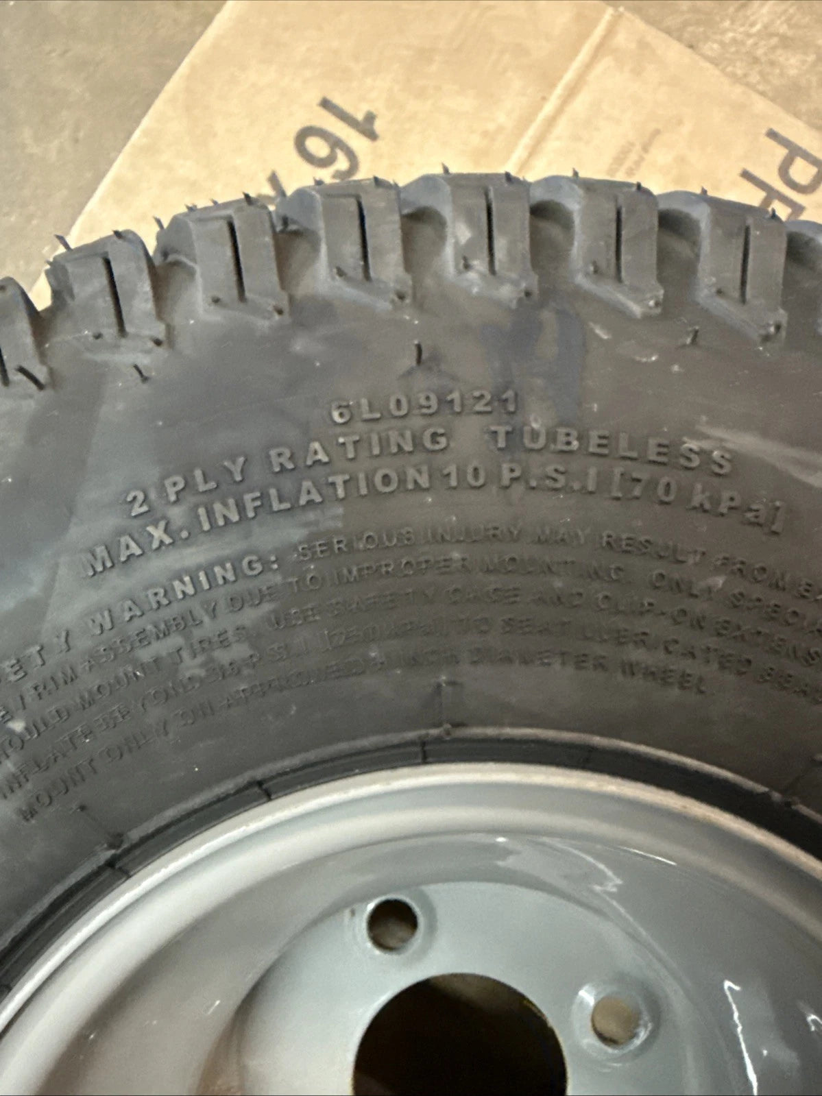 CUB CADET 634Z07264-0637 Powder Gray Complete Wheel 20x8-8 NHS Turf Master