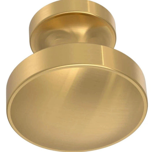 12PK Phoebe 1-1/3 in. (34 mm) Modern Gold Round Cabinet Knob, Liberty Hardware