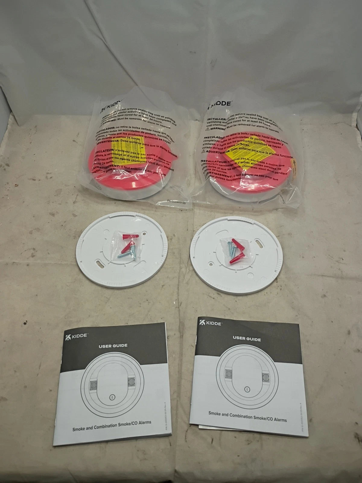 2PK Kidde 30CUDR Smoke & Carbon Monoxide Detector AA Battery Backup.