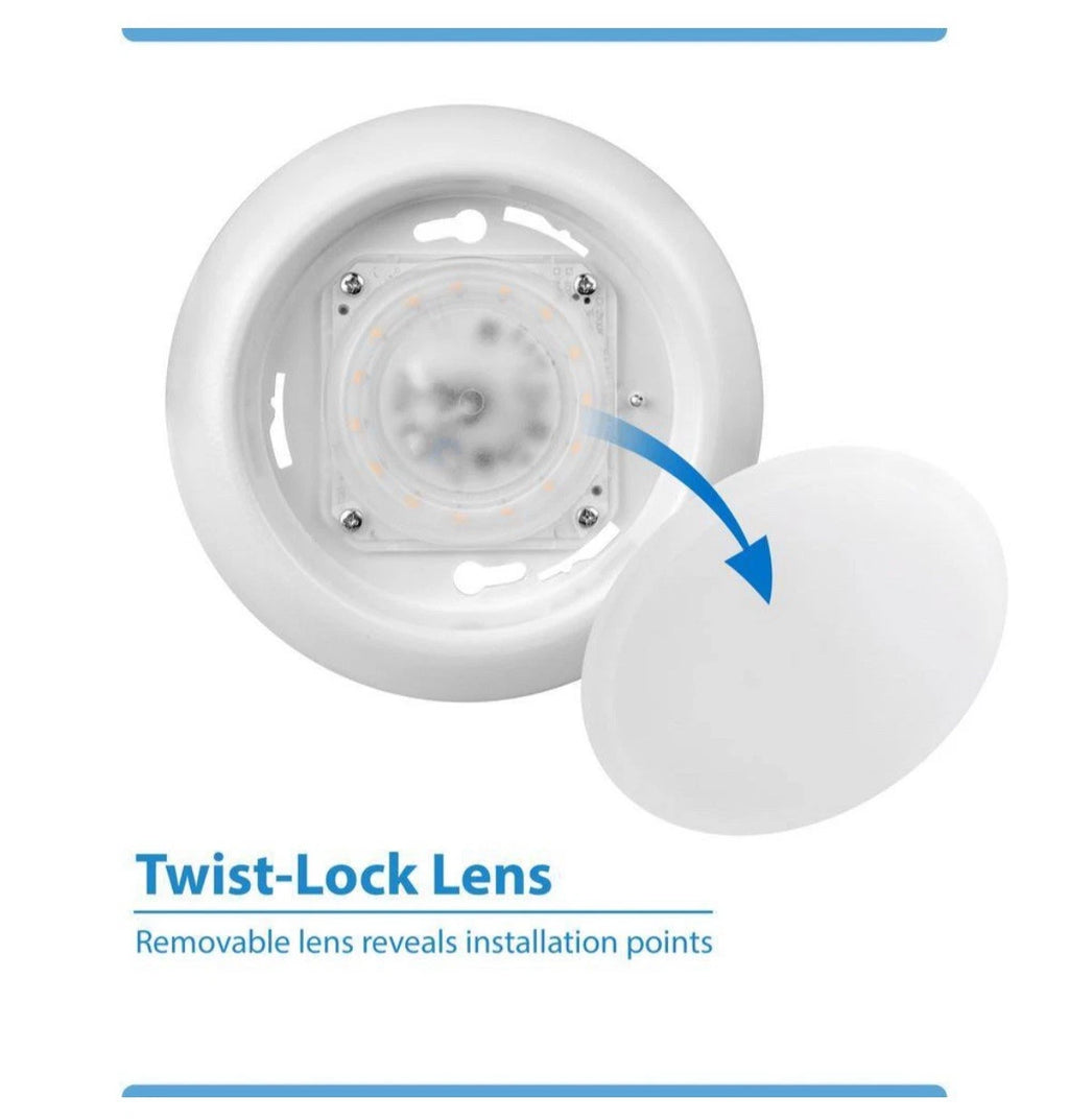 (24-Pack) NICOR RSD 6 in. White Integrated LED Flush Mount Downlight, 2700K