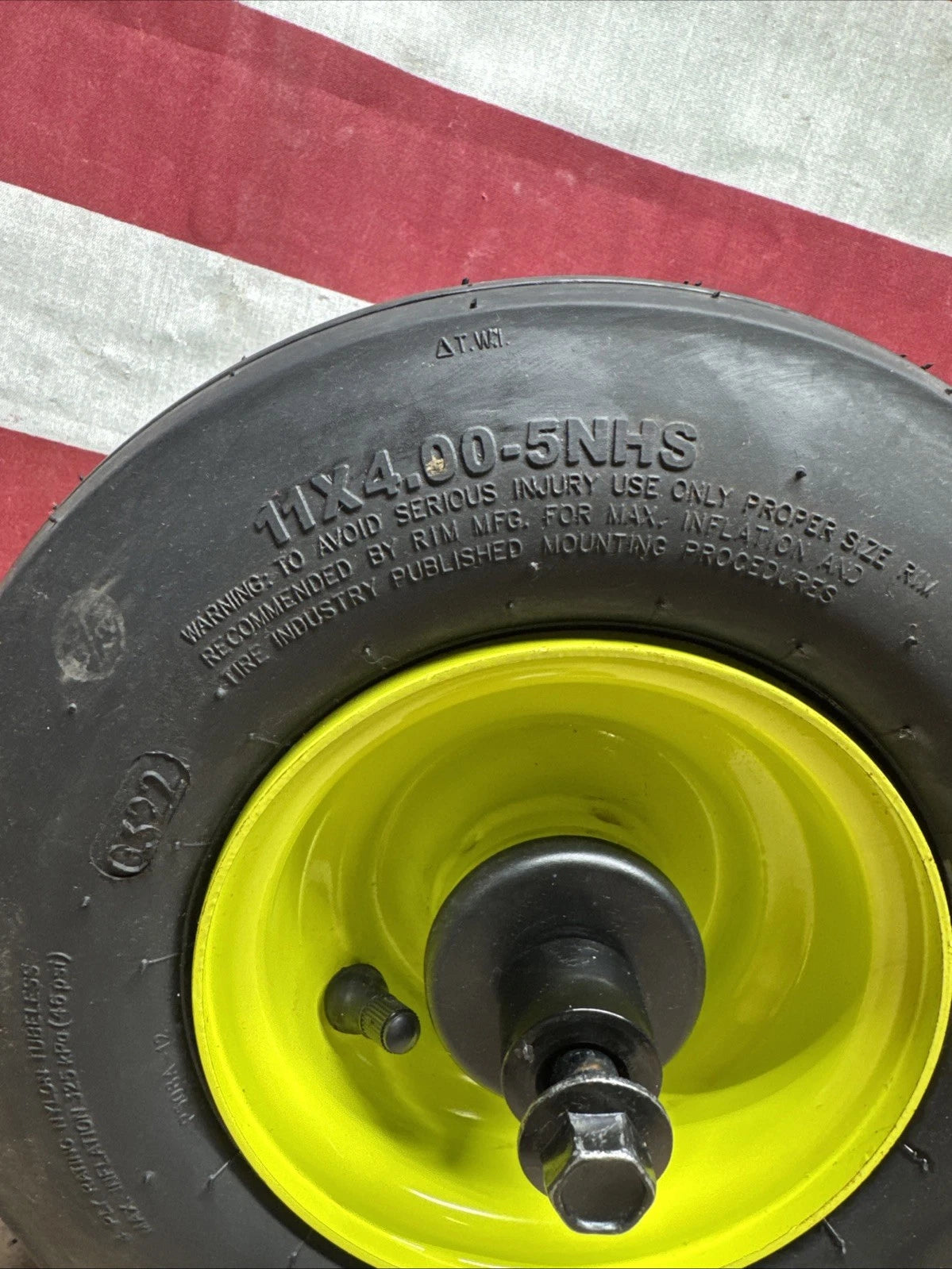 Front Wheel & Tire for Ryobi Z30Li 80v Zero Turn Mower