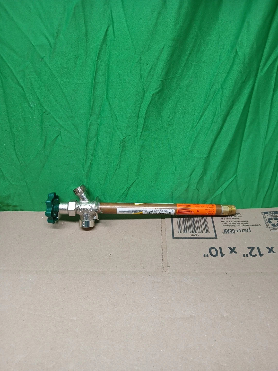Prier 1/2" x 10" Brass Frost Free Anti-Siphon Outdoor Wall Hydrant MPT x SWT
