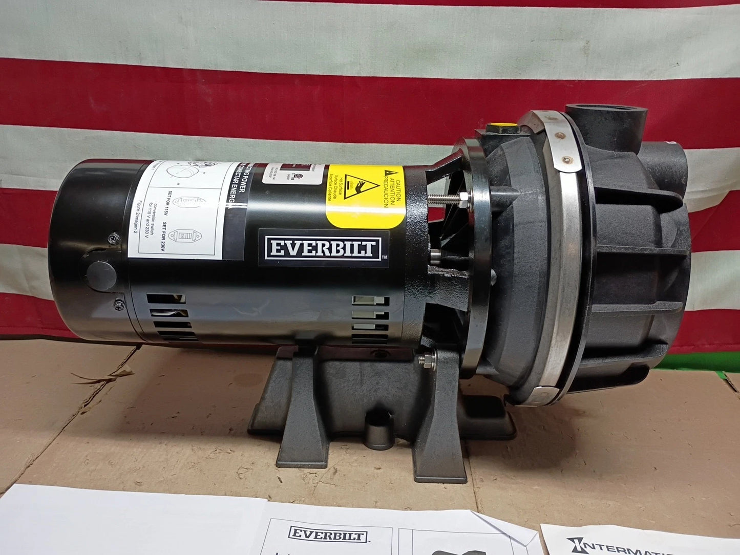 Everbilt HDLS15P Lawn Irrigation Pump Plastic 1-1/2HP 52-GPM, OPEN BOX