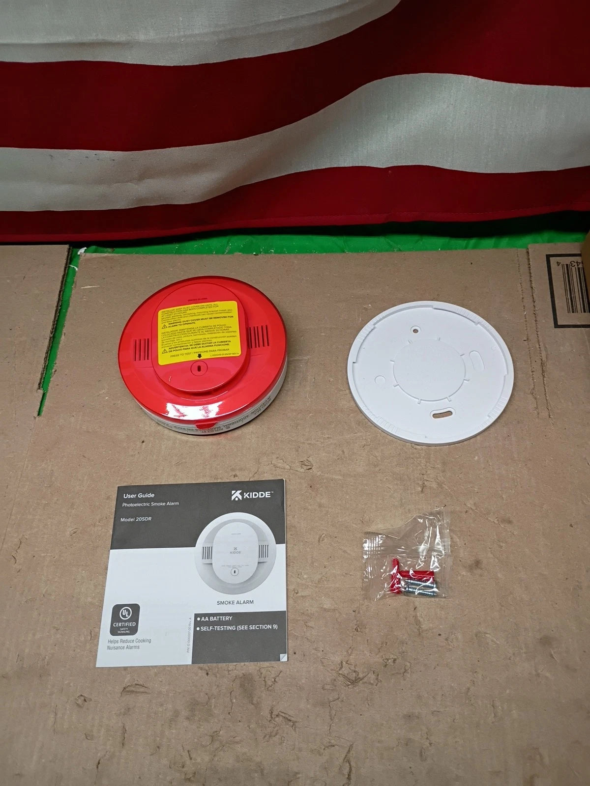 Kidde Smoke Detector AA Battery Powered, LED Warning Light Model 20SDR
