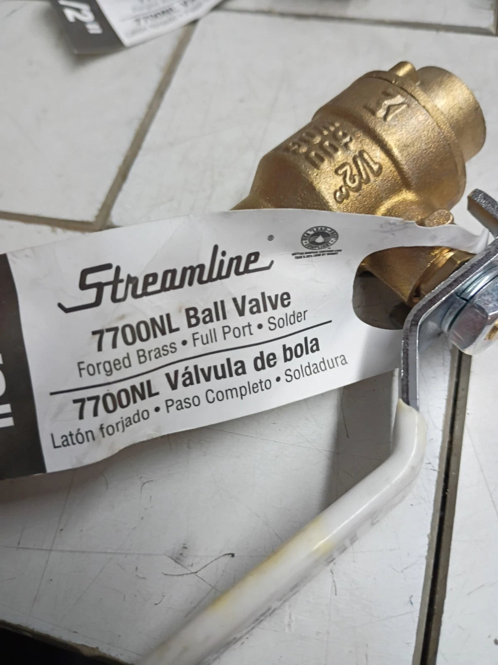 Streamline 117-843H (Set of 25) 1/2 in" Brass 1700NL Ball Valve SWT Solder