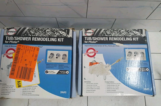 2pk Danco 39695 Tub/Shower Remodeling Kit for Pfister Porcelain Lever Open Box