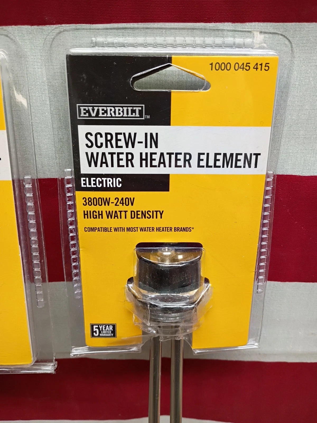 3 Pk Everbilt HWD Water Heater Element 3800W 240V EBSE-3800-240 New In OB