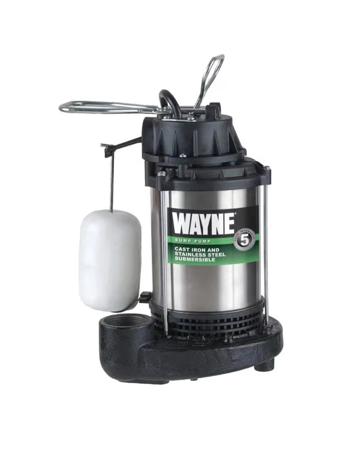Wayne 3/4 HP Corrosion Resistant Submersible Sump Pump 5490 GPH 15 PSI CDU980E