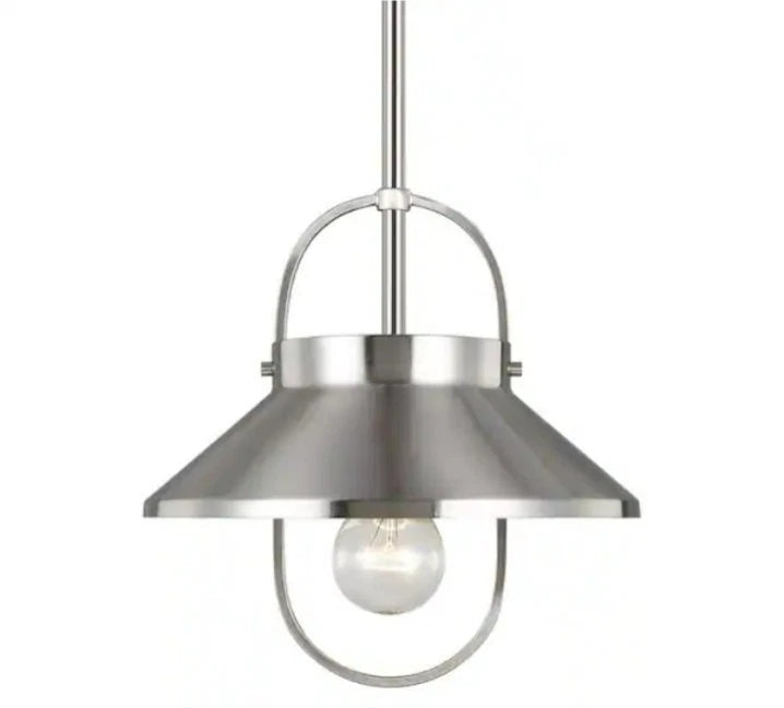 Generation Lighting 1-Light Dormer Pendant Light Fixture Brushed Nickel Open Box