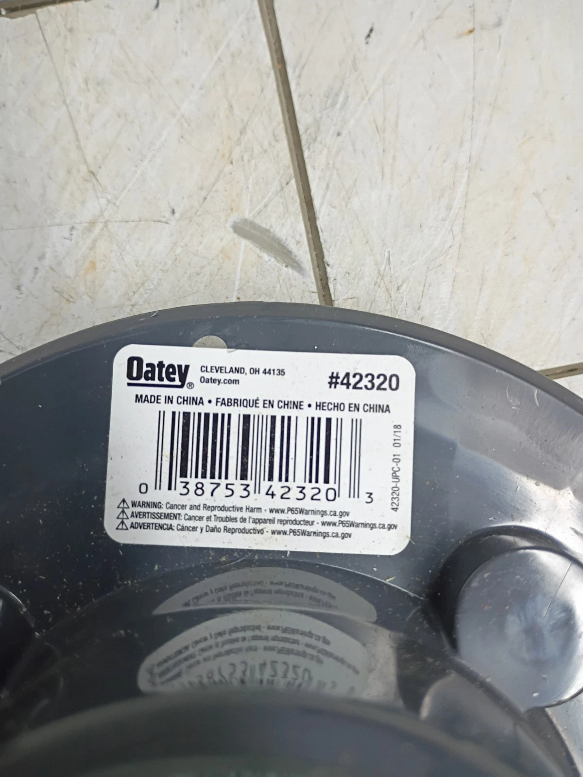 2pk Oatey 42320 Round PVC Shower Drain w/ Square Screw-In Chrome Cover Open Box