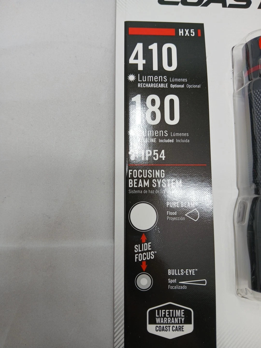 Coast HX5 Pure Beam Focusing LED Flashlight