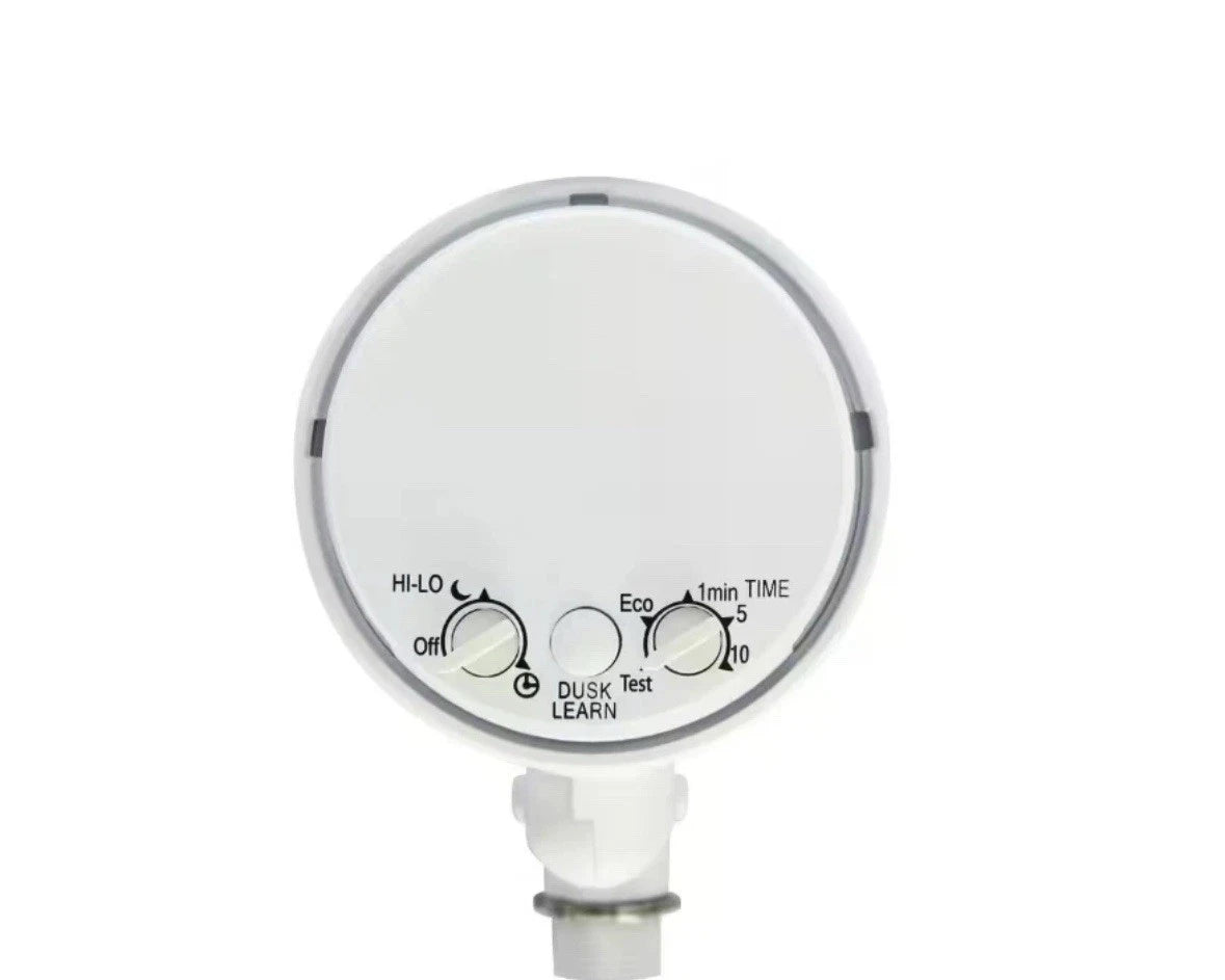 270-Degree White Motion Activated Wired Outdoor 1-Head Dusk to Dawn Security