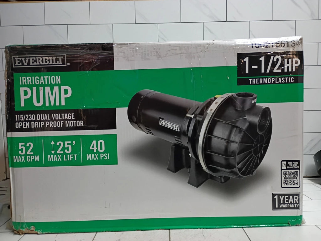 Everbilt HDLS15P 1-1/2 HP Plastic Lawn Irrigation Pump PARTS ONLY