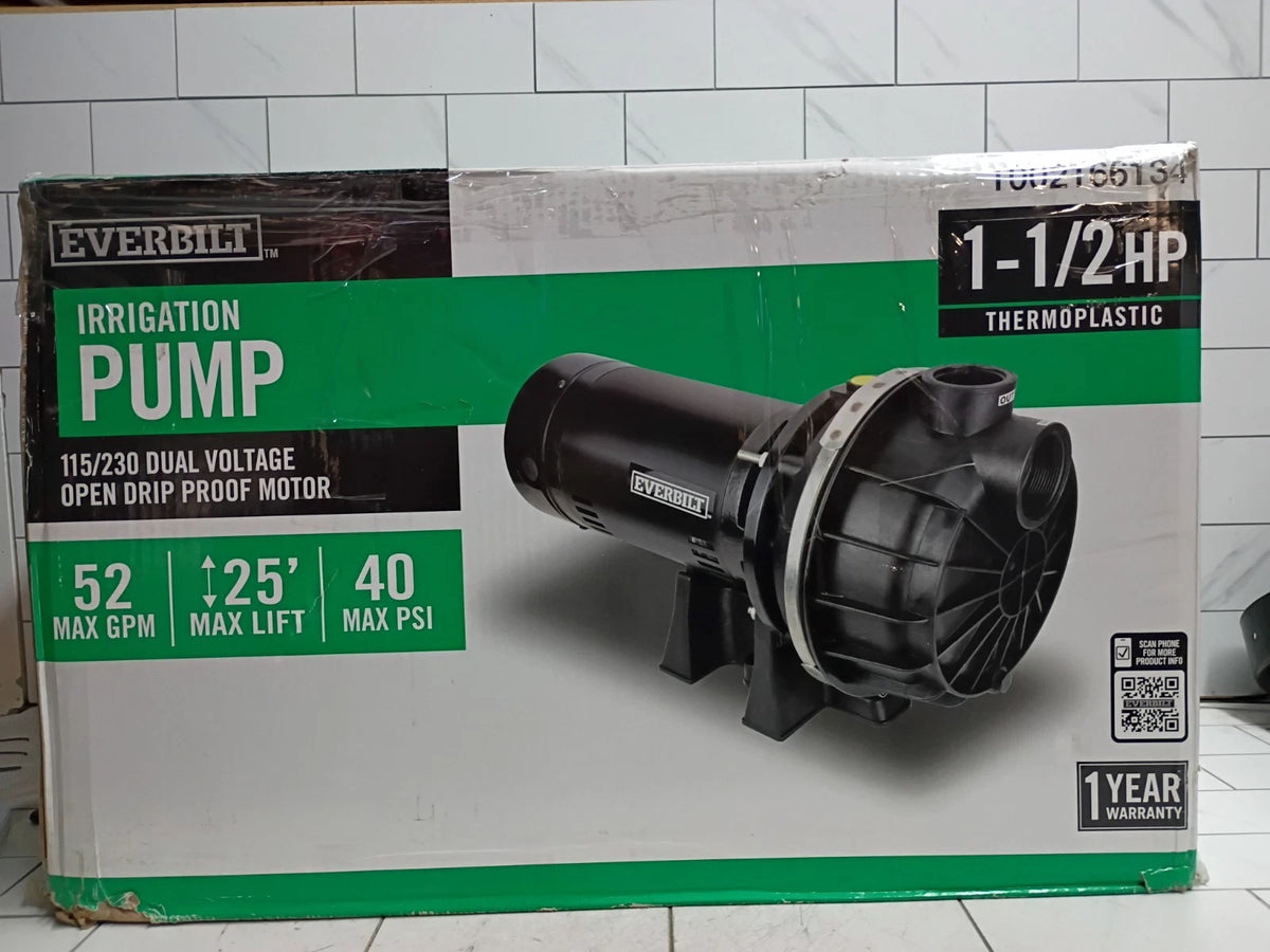 Everbilt HDLS15P 1-1/2 HP Plastic Lawn Irrigation Pump PARTS ONLY