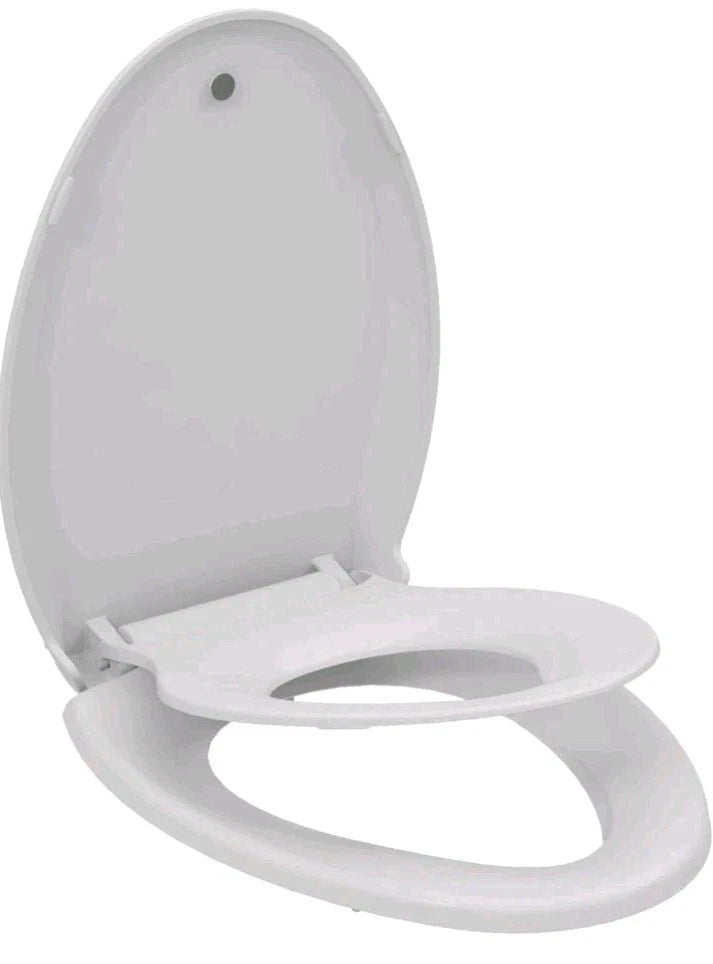19.5 Inch Round Toilet Seat with Built-In Toddler Potty Training Seat, Open Box