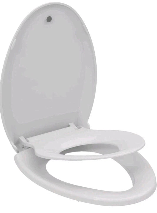 19.5 Inch Round Toilet Seat with Built-In Toddler Potty Training Seat, Open Box