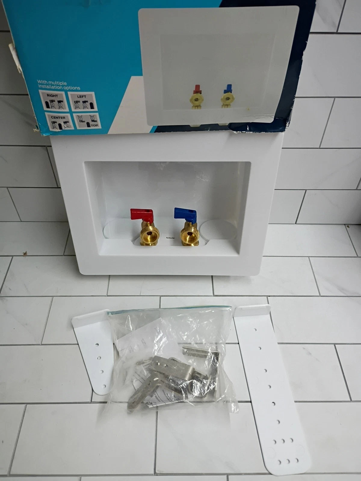 SharkBite 24763 Washing Machine Outlet Box New Open Box