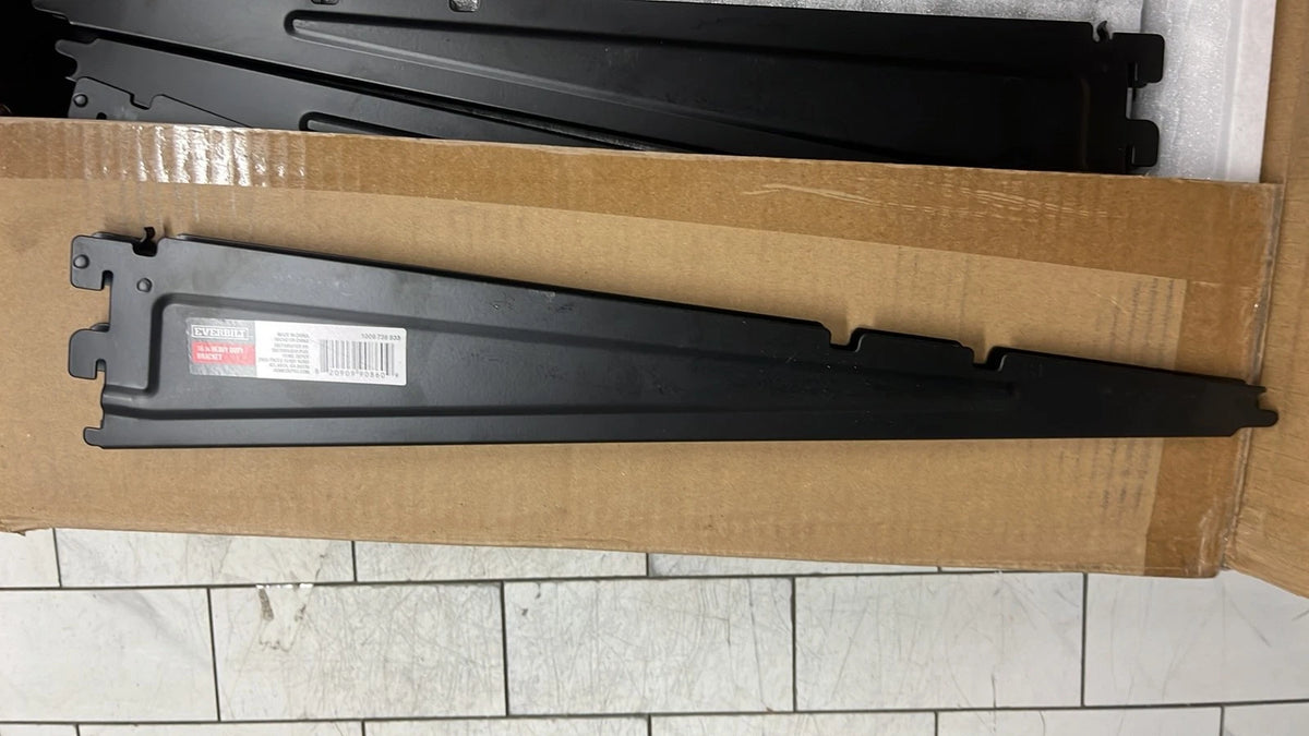 36 pack Everbilt 90860 16” HEAVY DUTY ADJUSTABLE SHELF BRACKETS -Black
