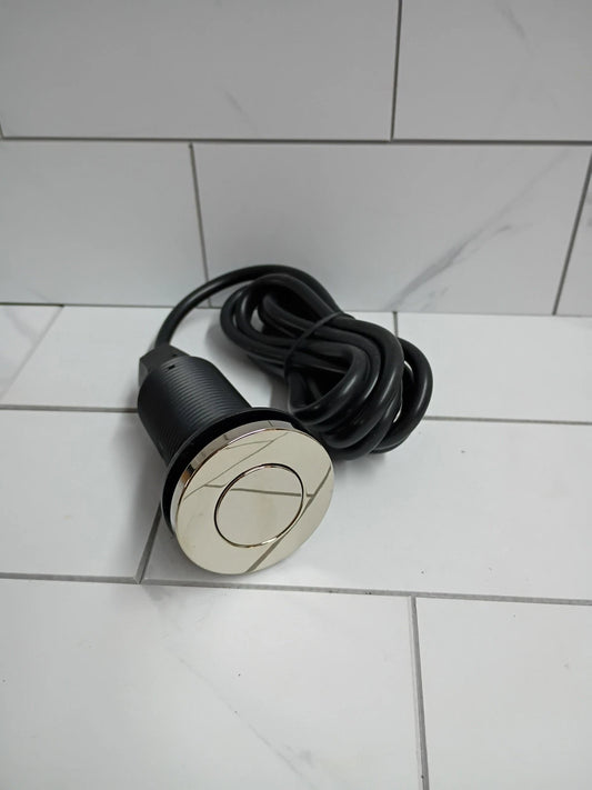 Kohler Sink Top Garbage Disposal Button 3.6" Long with 5' Air Hose Chrome switch