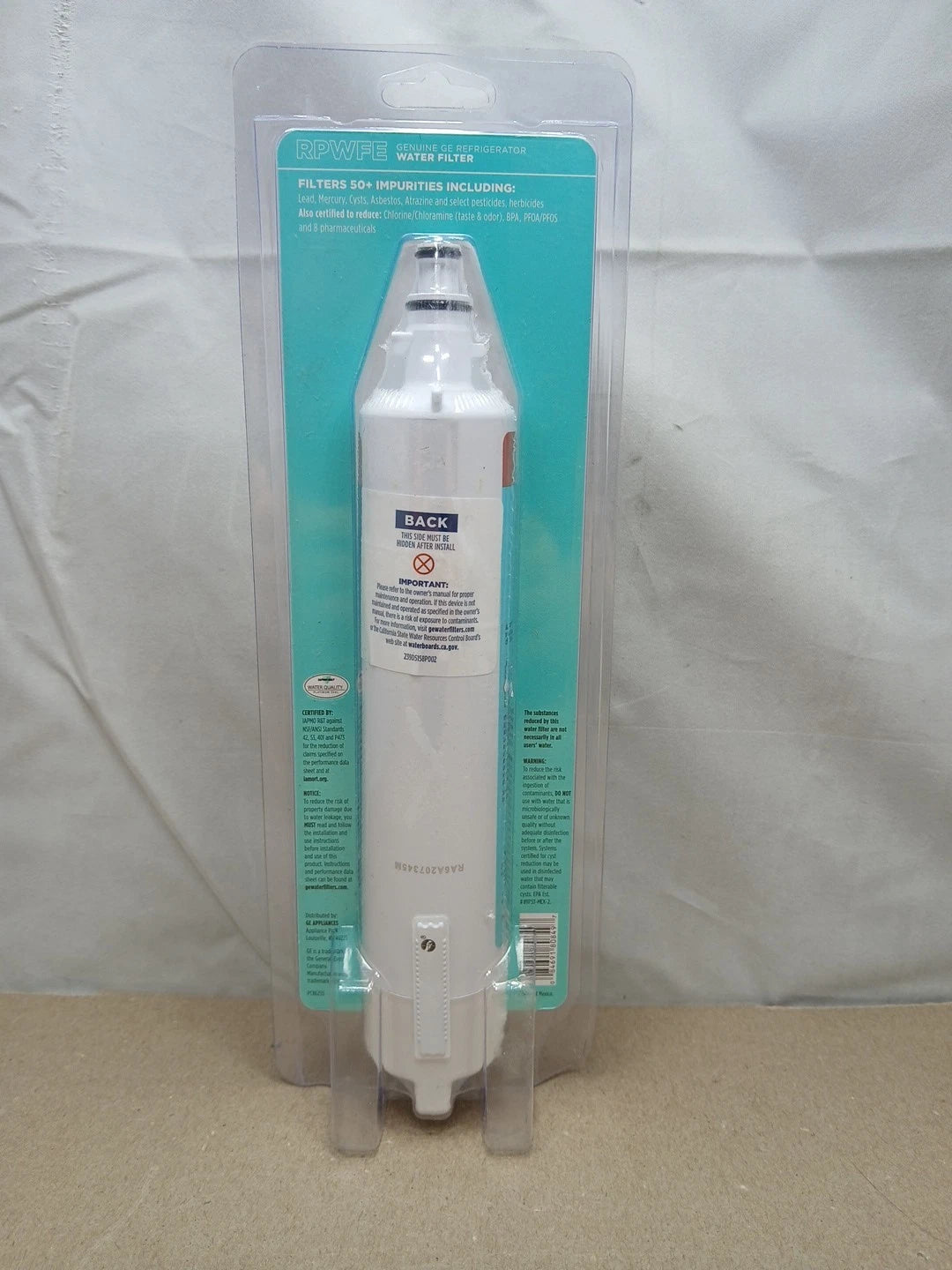 GE Genuine RPWFE Refrigerator Water Filter for GE Appliances