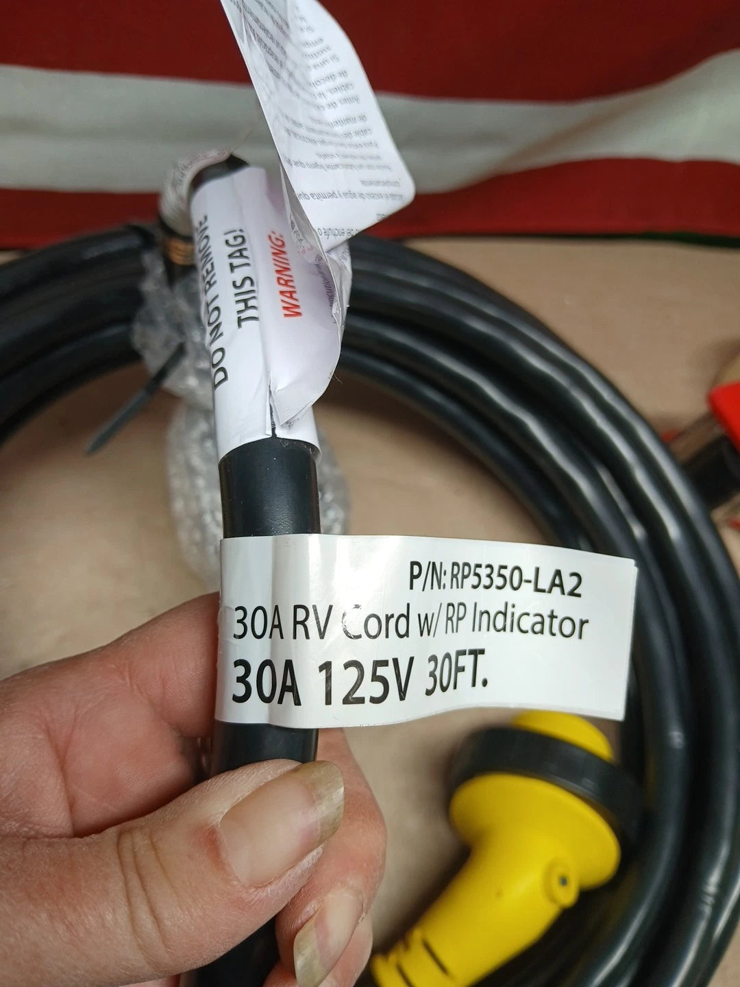 CONNTEK RV CORD W/RP INDICATOR 30FT 30A 125V