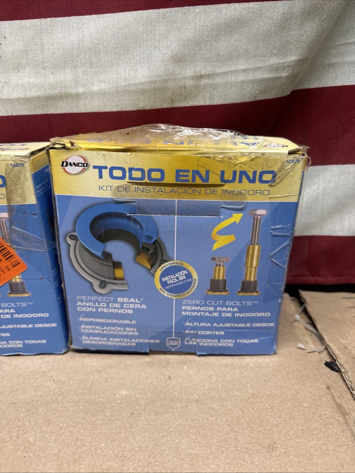 3PK DANCO All-In-One Toilet Installation Kit 10879 Perfect Seal Zero Cut Bolts