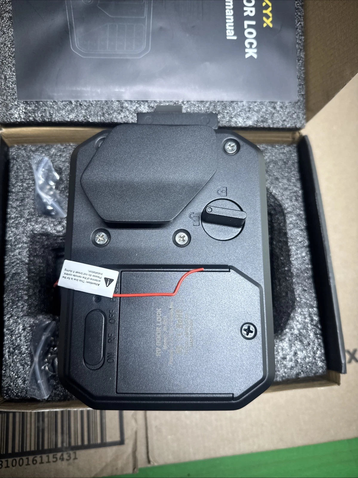 KYX RV Door Lock Keypad Keyless Entry with Remote Control Black JD-RV1 NEW