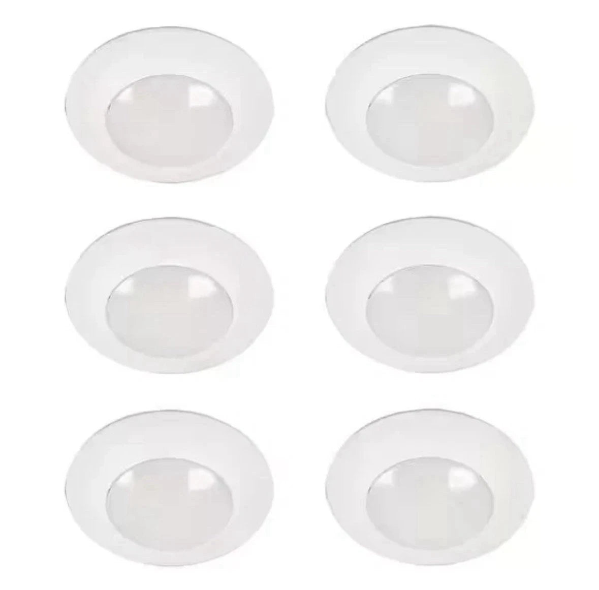 HALO 6in 3000K LED Recessed Light Trim (6-Pack) HLCE609930-6P-CA