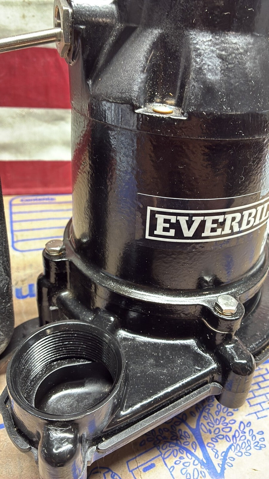 Everbilt S02160925 1/3 HP Cast Iron Submersible Sump Pump Used