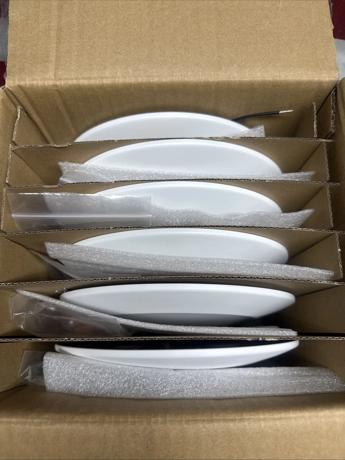 6-pack of Halo HLC 6 in. 3000K White Integrated LED Recessed Light Trims\