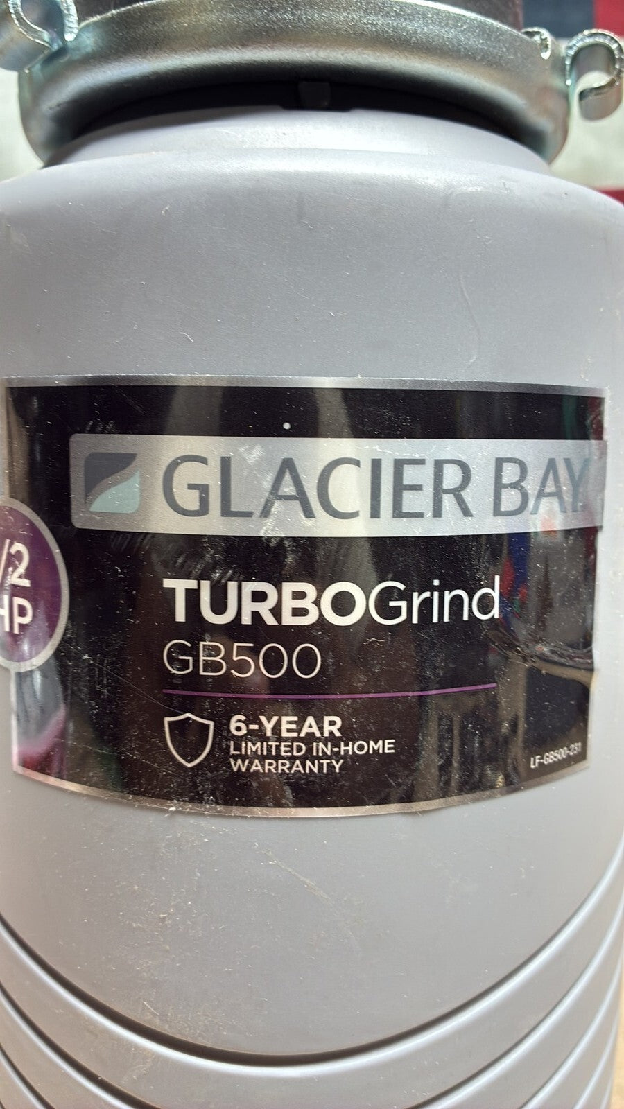 Glacier Bay GB500 Turbo Grind 1/2hp Garbage Disposal Open Box *Read description*