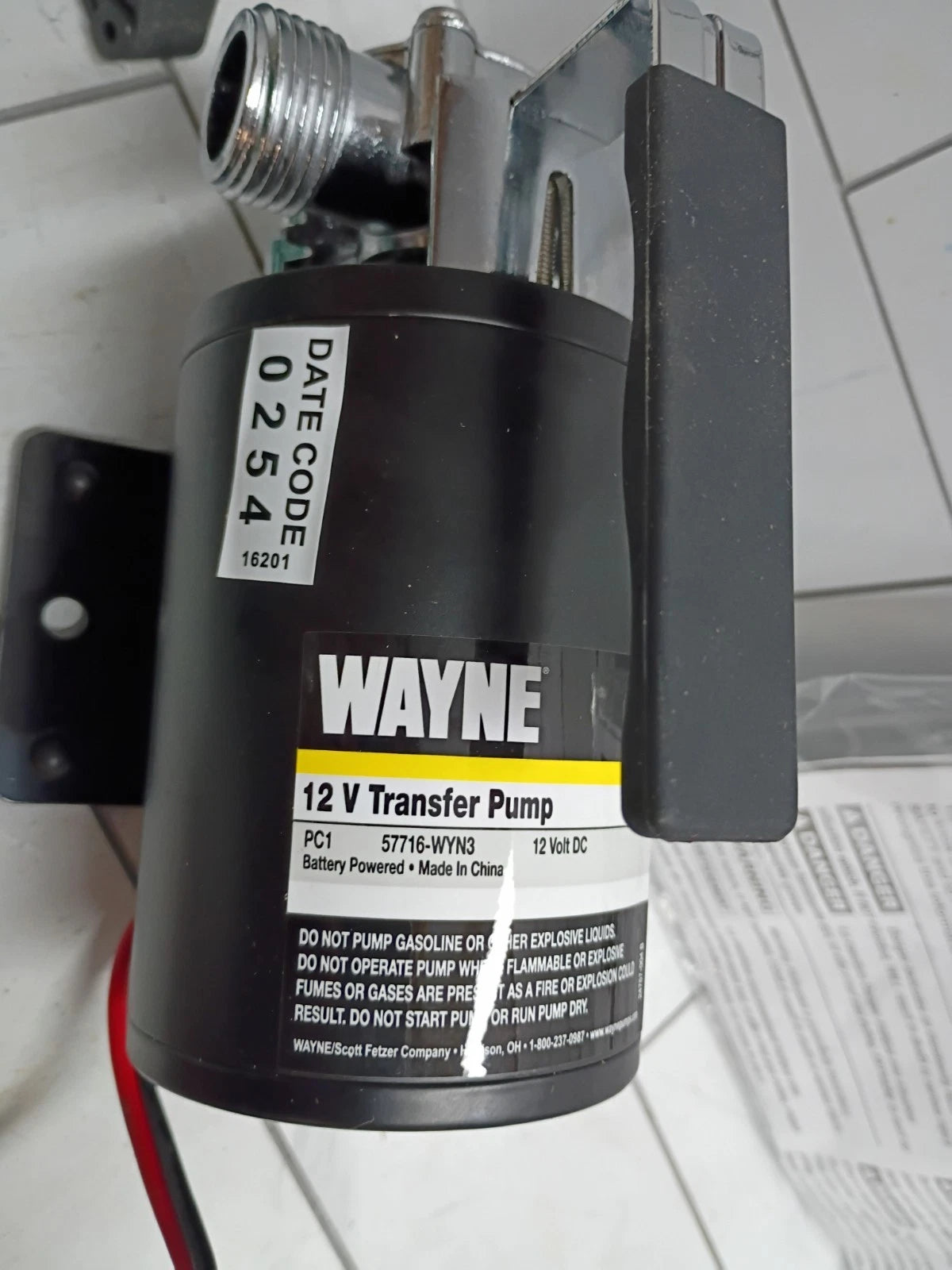 Wayne PC1-12V Multi-Use Pump Transfer 350 Gallons Per Hour 57716-WYN1 Open Box