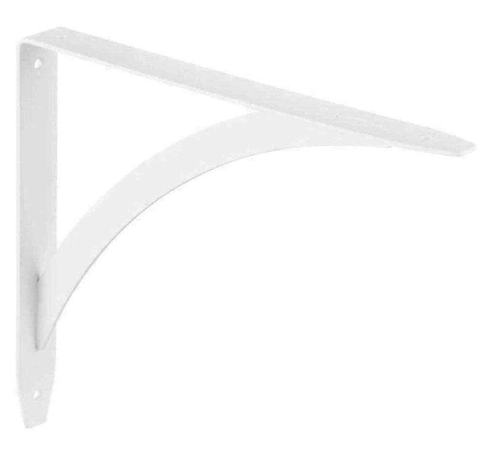 Lot Of 12 Everbilt 10" White Cove Arch Decorative Shelf Brackets