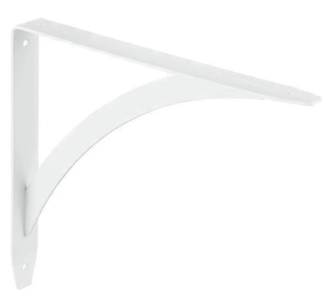 Lot Of 12 Everbilt 10" White Cove Arch Decorative Shelf Brackets